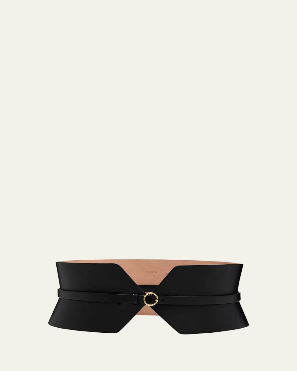 Buckle Wide Bustier Belt